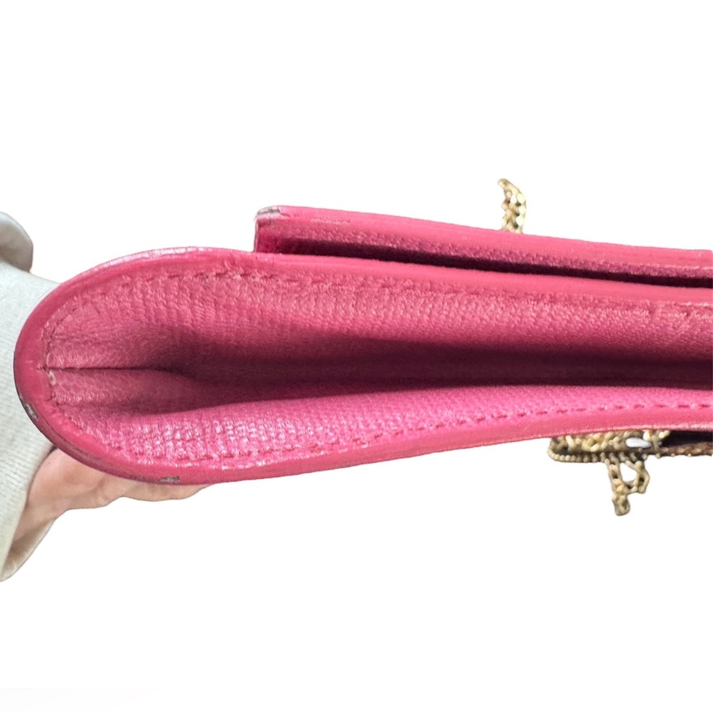 Yves SAINT LAURENT Calfskin Classic Y Ligne Clutch in Pink - Picture 10 of 14